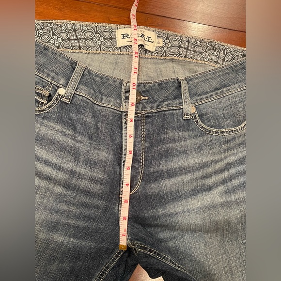 Ariat Maisie Bootcut Jean Mid Rise 33 x 32 Distress Wash - Picture 4 of 10